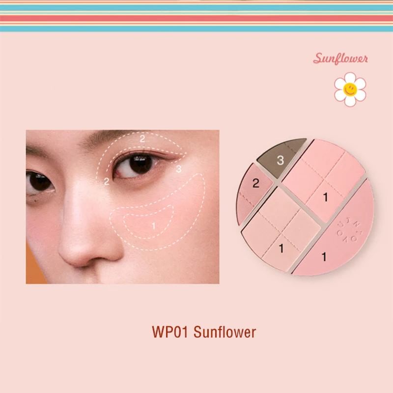 INTO YOU - Limited Edition Makeup Palette - Sunflower, #WP01 Sunflower - 12g, 107 g, 6973391735322