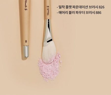 fillimilli - Glow Fitting Base Makeup Brush Duo Set, 2 pcs, 76 g, 8809501070435