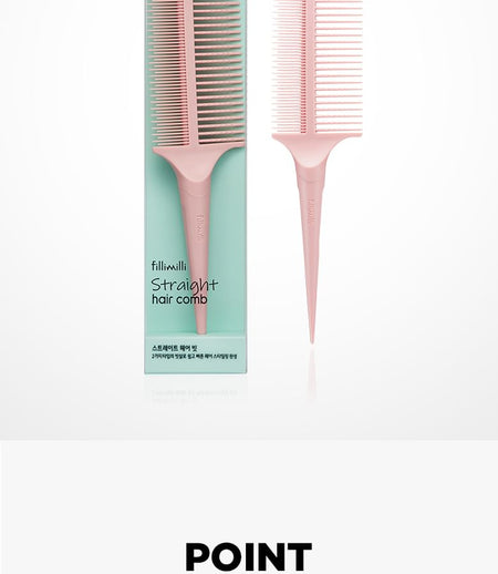 fillimilli - Straight Hair Comb, 1 pc, 40 g, 8809501070459