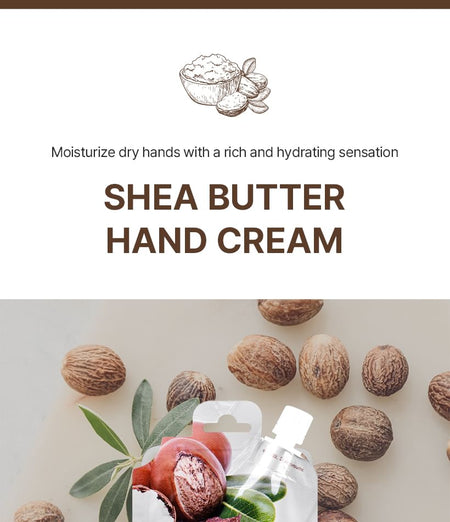 eyeNlip - Shea Butter Hand Cream Spout Pouch Set, 25g x 10 pcs, 600 g, 8809555253655