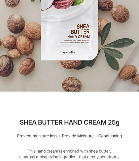 eyeNlip - Shea Butter Hand Cream Spout Pouch Set, 25g x 10 pcs, 600 g, 8809555253655