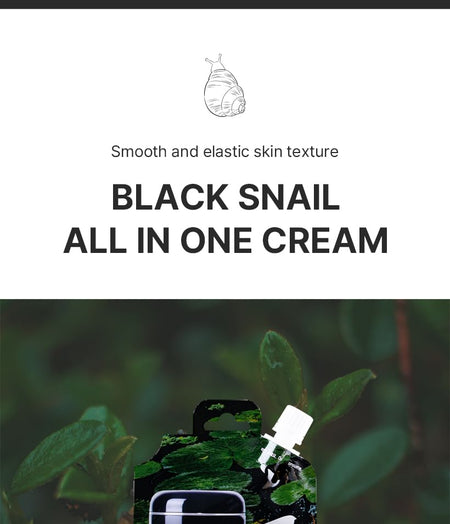 eyeNlip - Black Snail All In One Cream Spout Pouch Set, 25g x 10 pcs, 600 g, 8809555253648