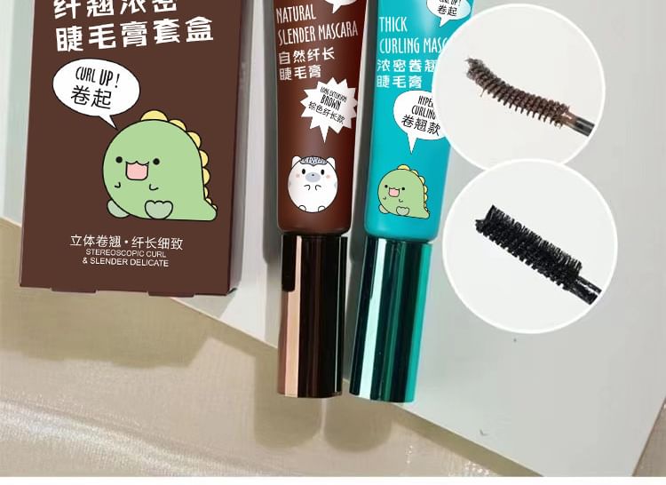 Cappuvini - Set of 2: Natural Lengthening & Curling Mascara, Mascara Set (2 x 8ml), 50 g, 6974191891751