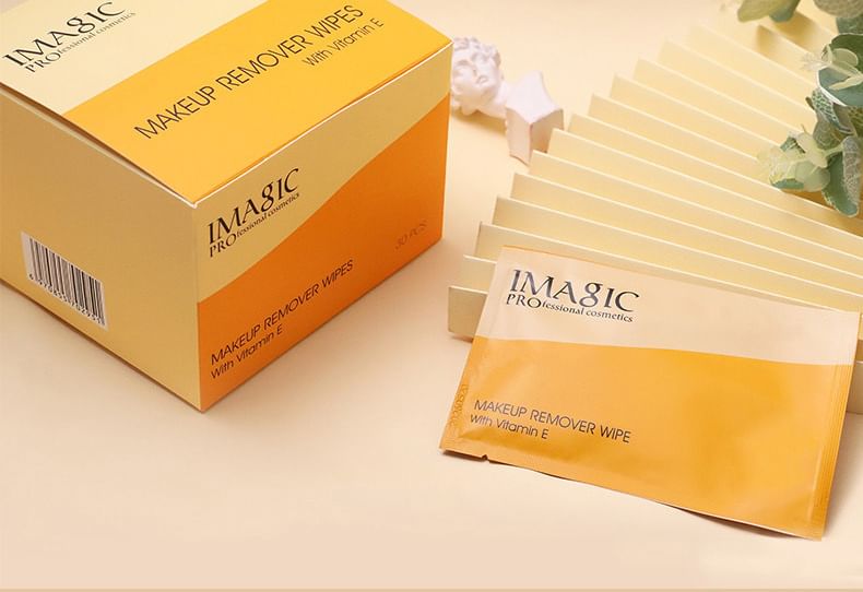IMAGIC - Makeup Remover Wipes with Vitamin E, 30pcs / 1 Box, 362 g, 6970855702951