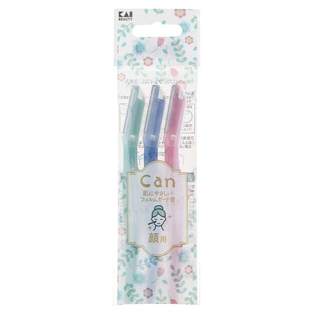 KAI - Can Bubble Face L Razor, 3 pcs, 20 g, 4901331017810