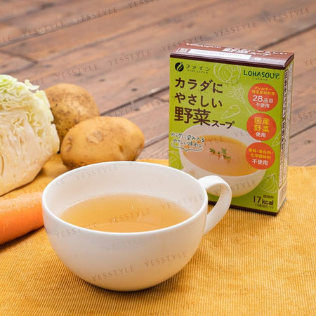 FINE JAPAN - Lohasoup Vegetable Soup, 5.5g x 5, 99 g, 4976652015524