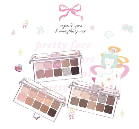 FLORTTE - Special Edition Eyeshadow Palette - Smokey Grey-Pink, #01 Smokey Grey-Pink - 7.5g, 81 g, 6926309394548