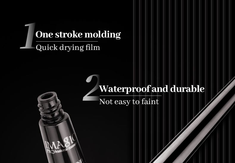 IMAGIC - Waterproof Liquid Eyeliner, Black - 2.5ml, 15 g, 6970855703057