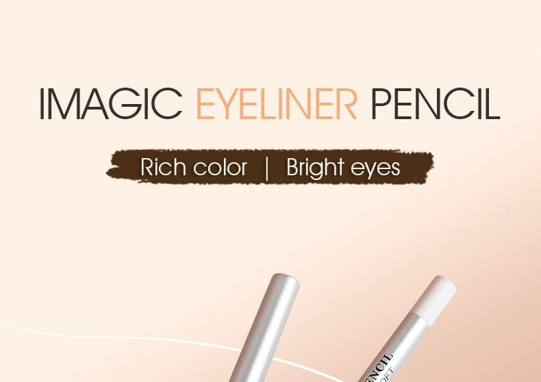 IMAGIC - Waterproof Soft Eyeliner Pencil, White - 2g, 13 g, 6970855702302