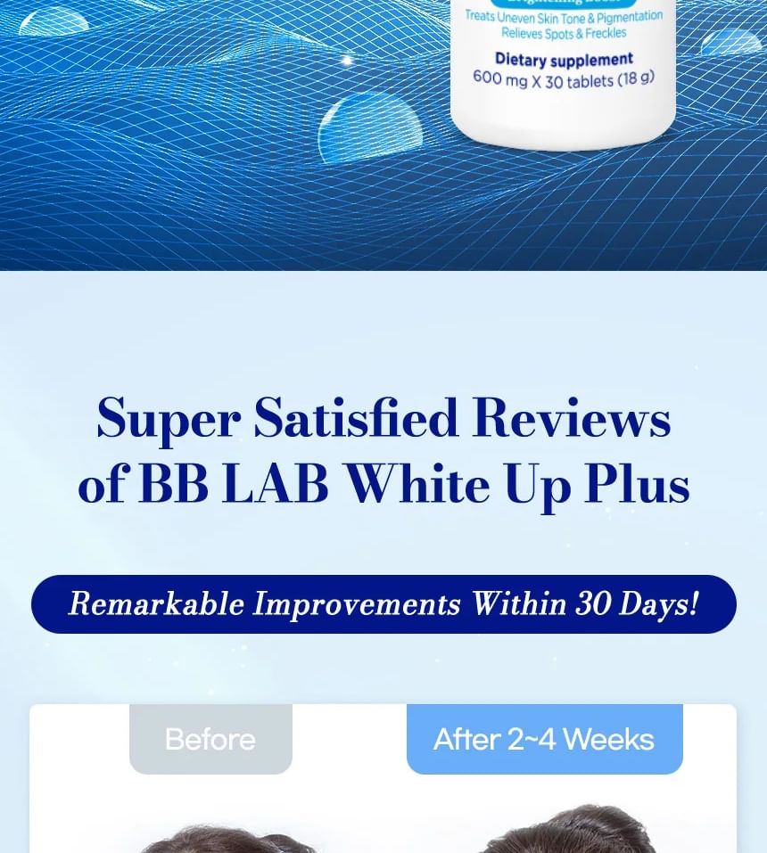 Nutrione - BB LAB White Up Plus, 600mg x 30 tablets, 50 g, 8809514647792