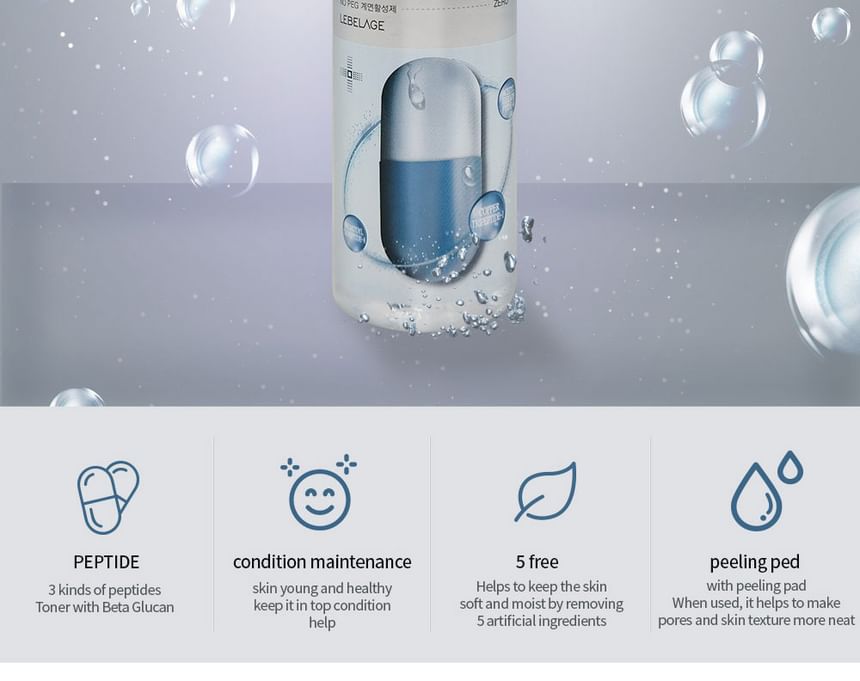 LEBELAGE - Dr. Peptide Derma Peeling Toner, 310ml, 350 g, 8809445616669