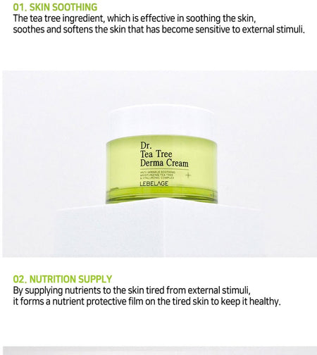 LEBELAGE - Dr. Tea Tree Derma Cream, 50ml, 145 g, 8809445611381