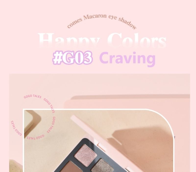 GOGO TALES - 15 Colors Eye Palette - Craving, #G03 Craving - 24g, 186 g, 6955416233600