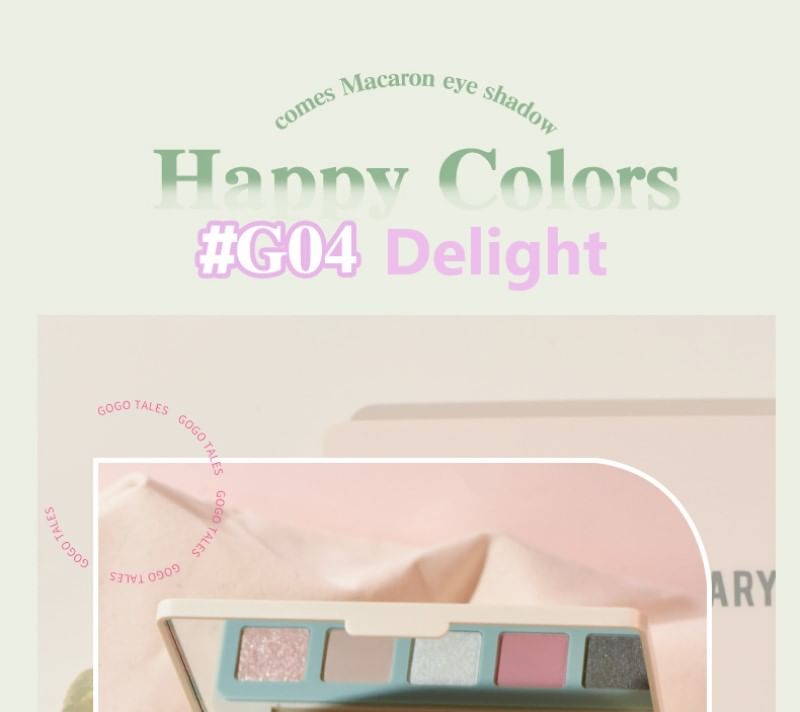 GOGO TALES - 15 Colors Eye Palette - Delight, #G04 Delight - 24g, 186 g, 6955416234201