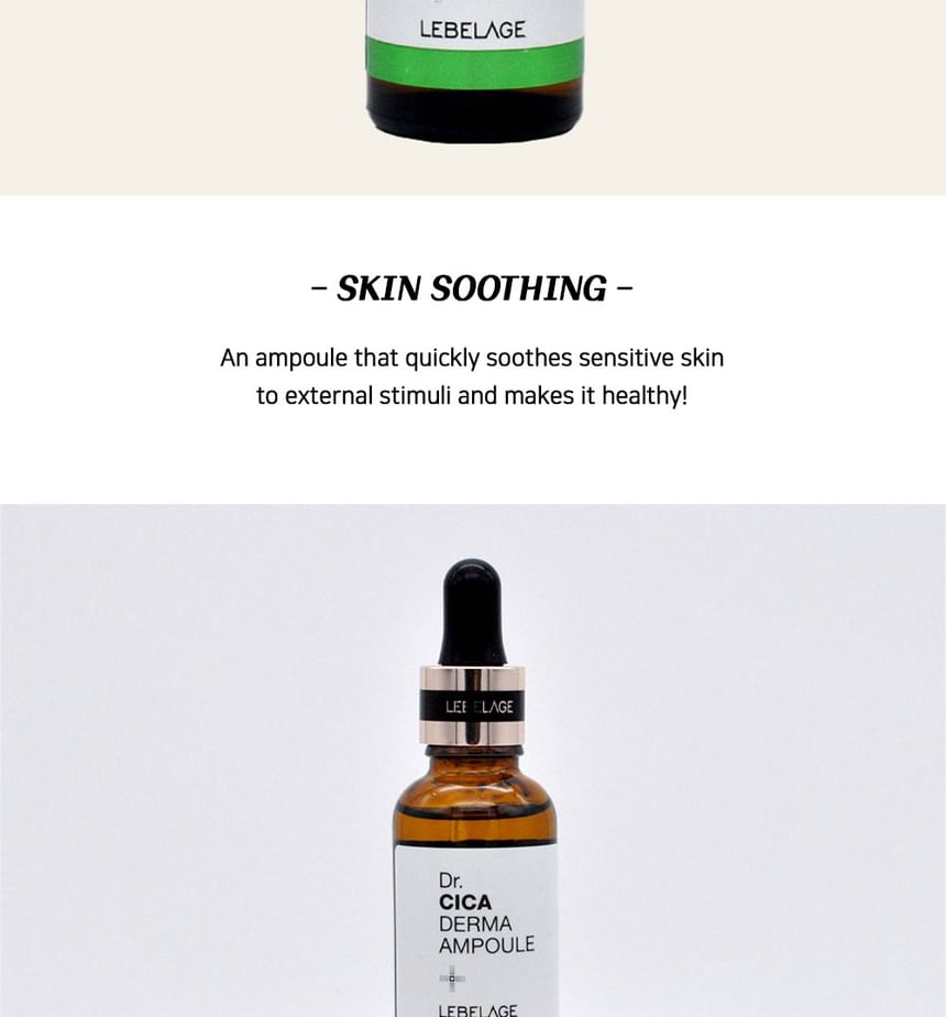 LEBELAGE - Dr. Cica Derma Ampoule, 30 ml, 97 g, 8809445617031