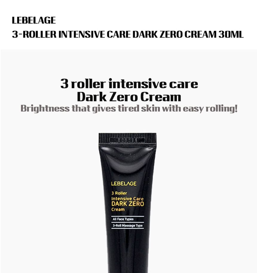 LEBELAGE - 3 Roller Intensive Care Dark Zero Cream, 30ml, 50 g, 8809445611886