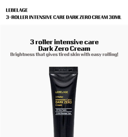 LEBELAGE - 3 Roller Intensive Care Dark Zero Cream, 30ml, 50 g, 8809445611886