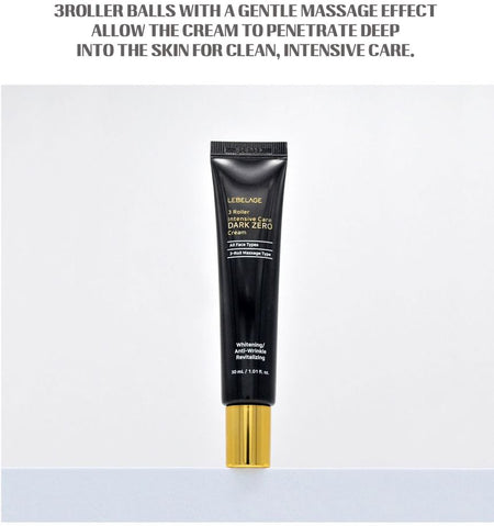 LEBELAGE - 3 Roller Intensive Care Dark Zero Cream, 30ml, 50 g, 8809445611886