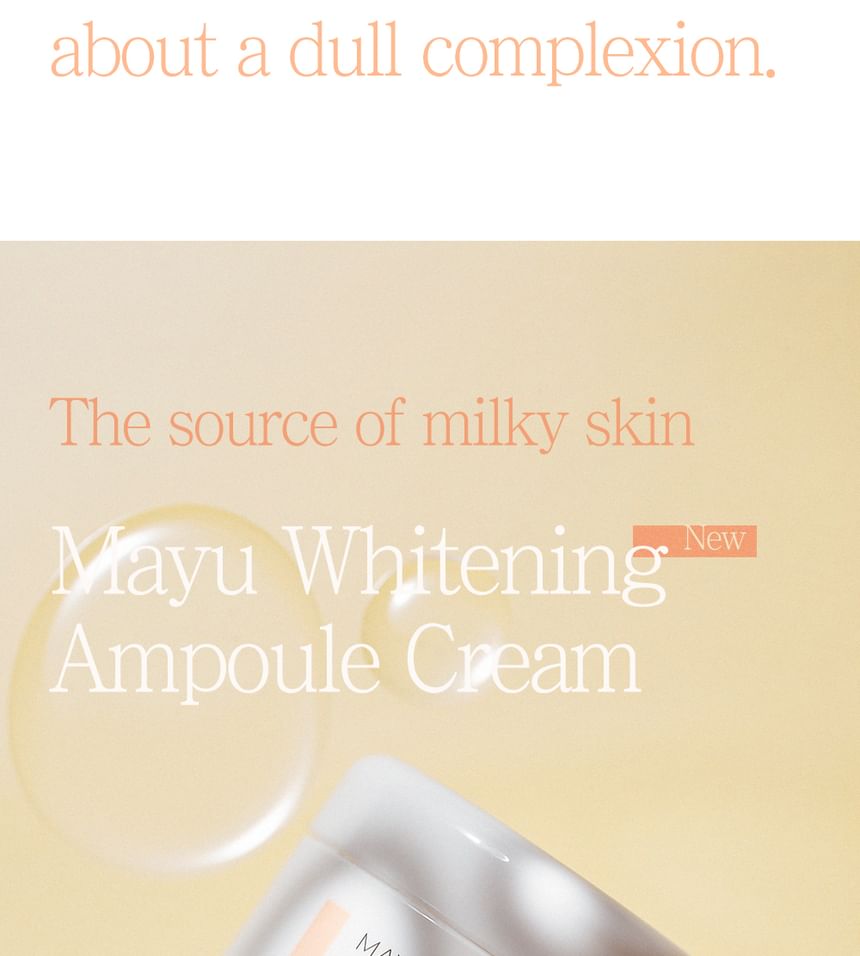 Pretty skin - Mayu Whitening Ampoule Cream, 2024 Version - 50ml, 120 g, 8809733210838