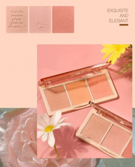 HOLD LIVE - Three Colors Blusher - Coco Milk, #106 Coco Milk- 13g, 76 g, 6955416229573