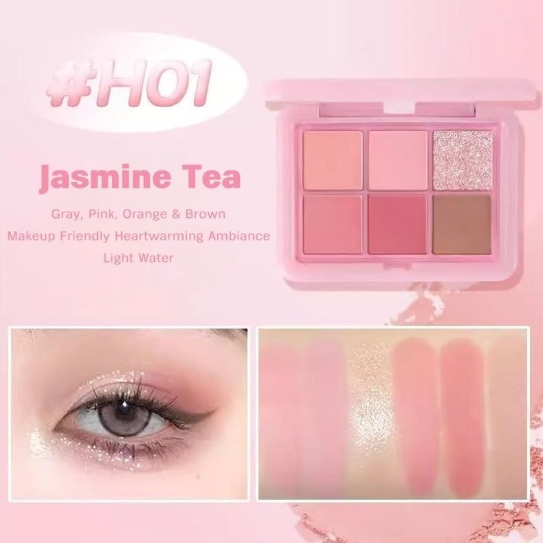 HOLD LIVE - 6 Color Eyeshadow - Jasmine Tea, #H01 Jasmine Tea - 9g, 61 g, 6955416236250
