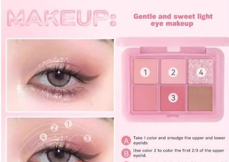 HOLD LIVE - 6 Color Eyeshadow - Jasmine Tea, #H01 Jasmine Tea - 9g, 61 g, 6955416236250