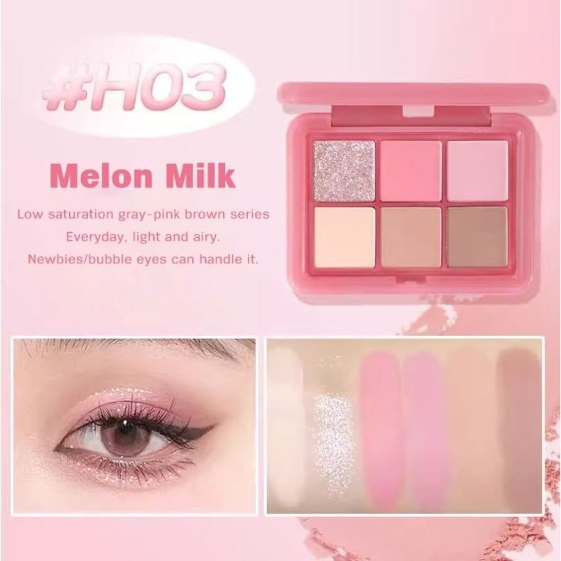 HOLD LIVE - 6 Color Eyeshadow - Sweet Lychee, #H03 Sweet Lychee - 9g, 61 g, 6955416236274