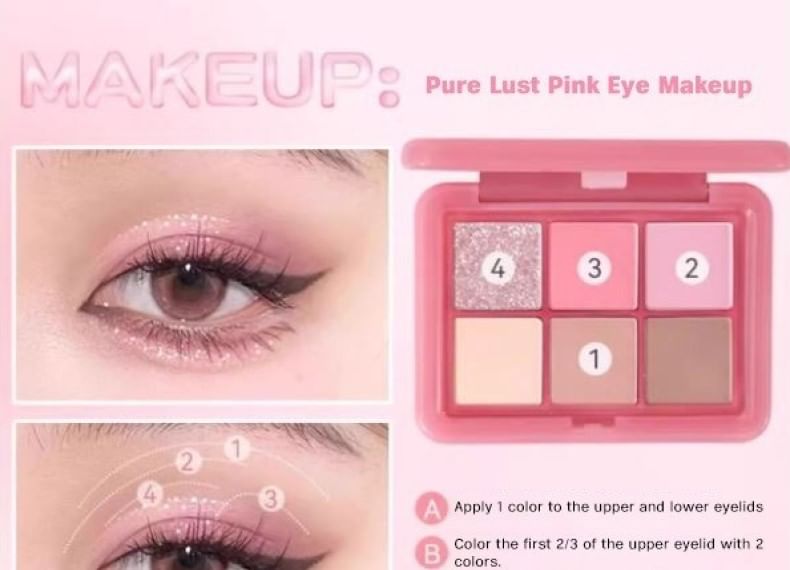 HOLD LIVE - 6 Color Eyeshadow - Sweet Lychee, #H03 Sweet Lychee - 9g, 61 g, 6955416236274