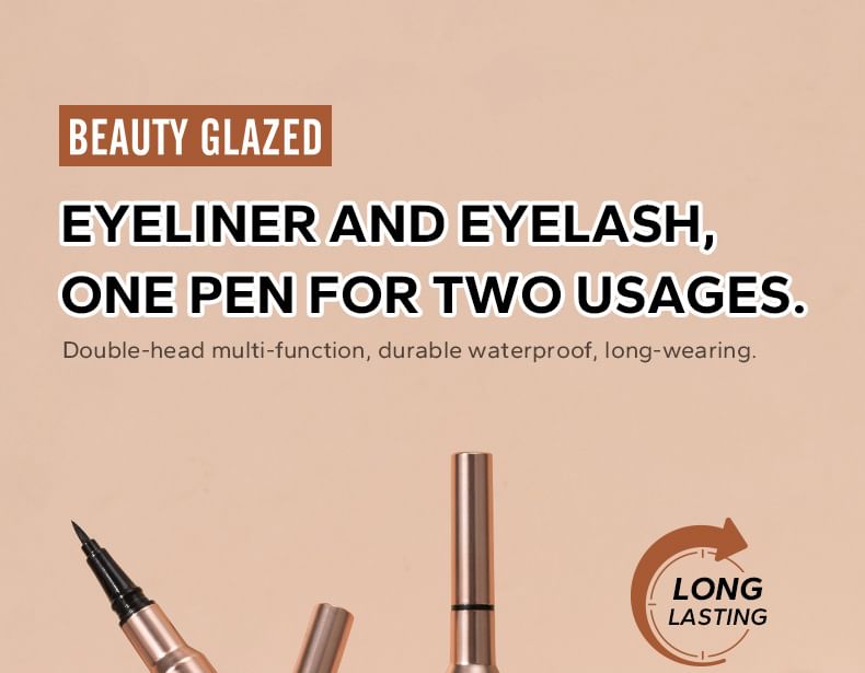 BEAUTY GLAZED - Bushy Big Eyes 2 In 1 Eyeliner & Mascara, #B81, 30 g, 6923263733239
