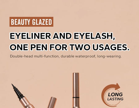 BEAUTY GLAZED - Bushy Big Eyes 2 In 1 Eyeliner & Mascara, #B81, 30 g, 6923263733239