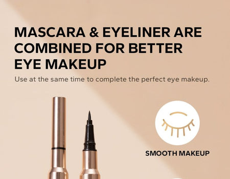 BEAUTY GLAZED - Bushy Big Eyes 2 In 1 Eyeliner & Mascara, #B81, 30 g, 6923263733239