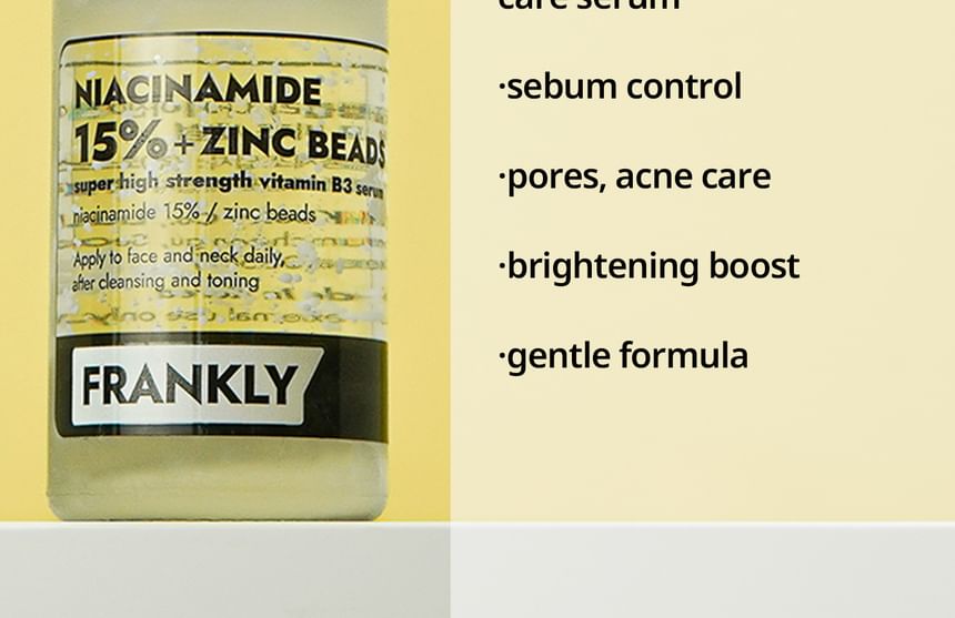 FRANKLY - Niacinamide 15% + Zinc Beads Serum, 30ml, 89 g, 8809954941931