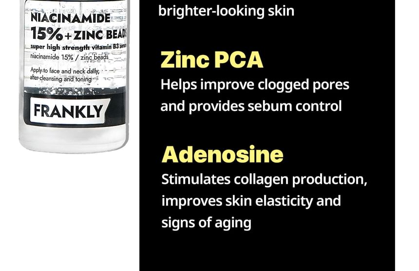 FRANKLY - Niacinamide 15% + Zinc Beads Serum, 30ml, 89 g, 8809954941931