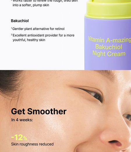 By Wishtrend - Vitamin A-mazing Bakuchiol Night Cream Mini, 10g, 31 g, 8809572891847