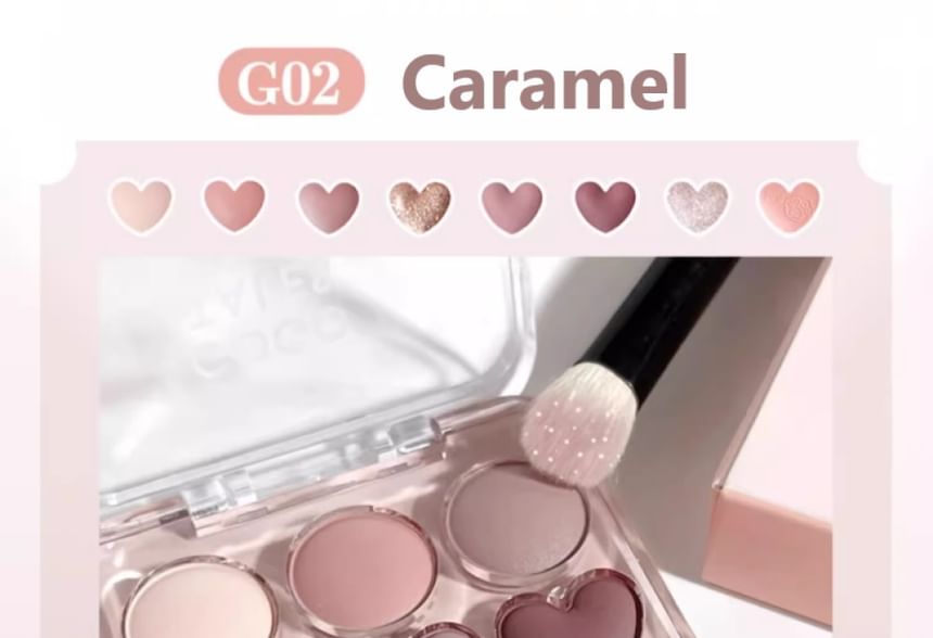 GOGO TALES - Heart Blush Palette - Caramel, #G02 Caramel - 9.5g, 70 g, 6955416236007