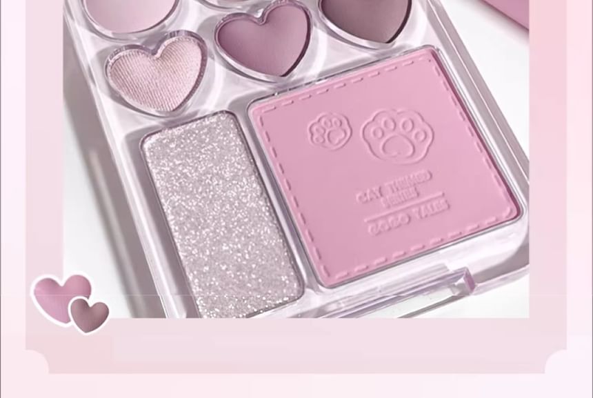 GOGO TALES - Heart Blush Palette - Smoky Pink, #G03 Smoky Pink - 9.5g, 70 g, 6955416236014