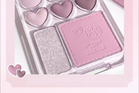 GOGO TALES - Heart Blush Palette - Smoky Pink, #G03 Smoky Pink - 9.5g, 70 g, 6955416236014