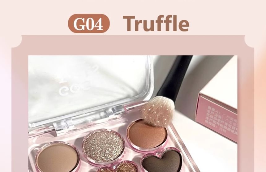 GOGO TALES - Heart Blush Palette - Truffle, #G04 Truffle - 9.5g, 70 g, 6955416237653