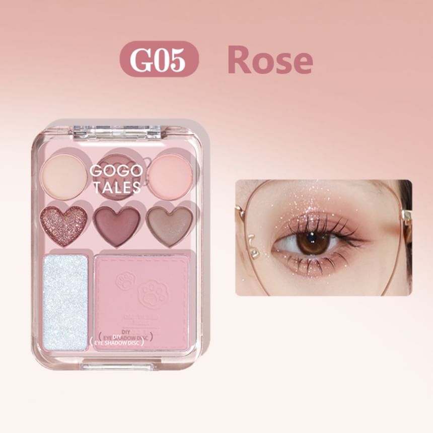 GOGO TALES - Heart Blush Palette - Rose, #G05 Rose - 9.5g, 70 g, 6955416237660