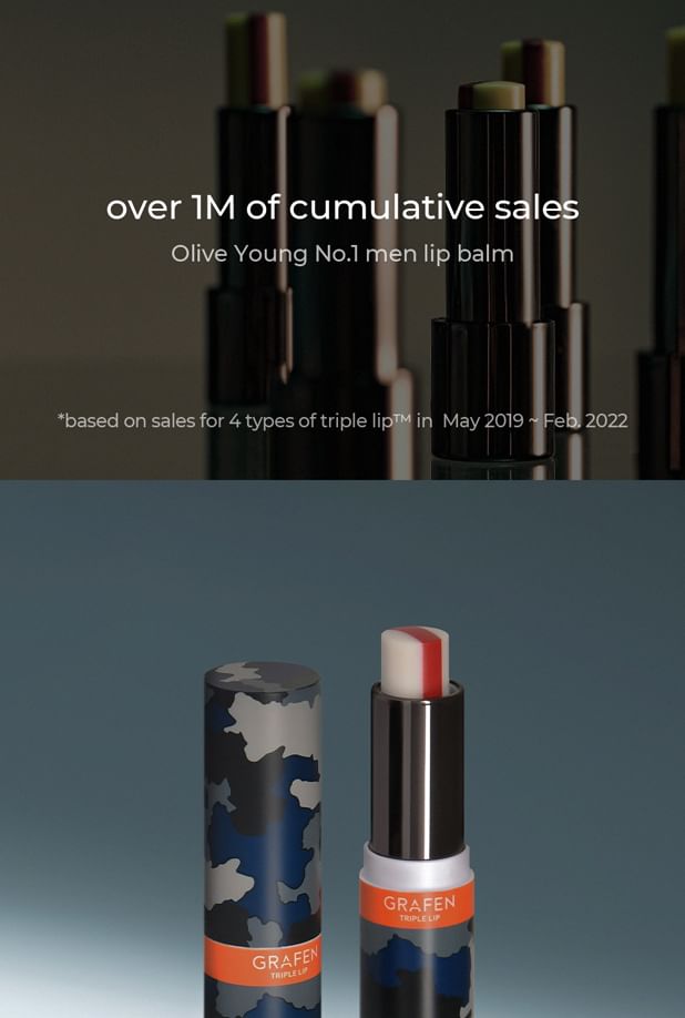 GRAFEN - Triple Lip Handsome Lip, 4.3g, 23 g, 8809447928296
