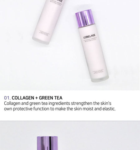 LEBELAGE - Collagen + Green Tea Moisture Lotion, 150ml, 390 g, 8809445611534