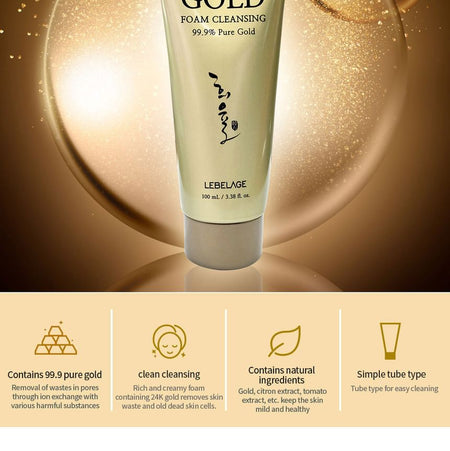 LEBELAGE - Heeyul 24K Gold Foam Cleansing, 100ml, 130 g, 8809445617048