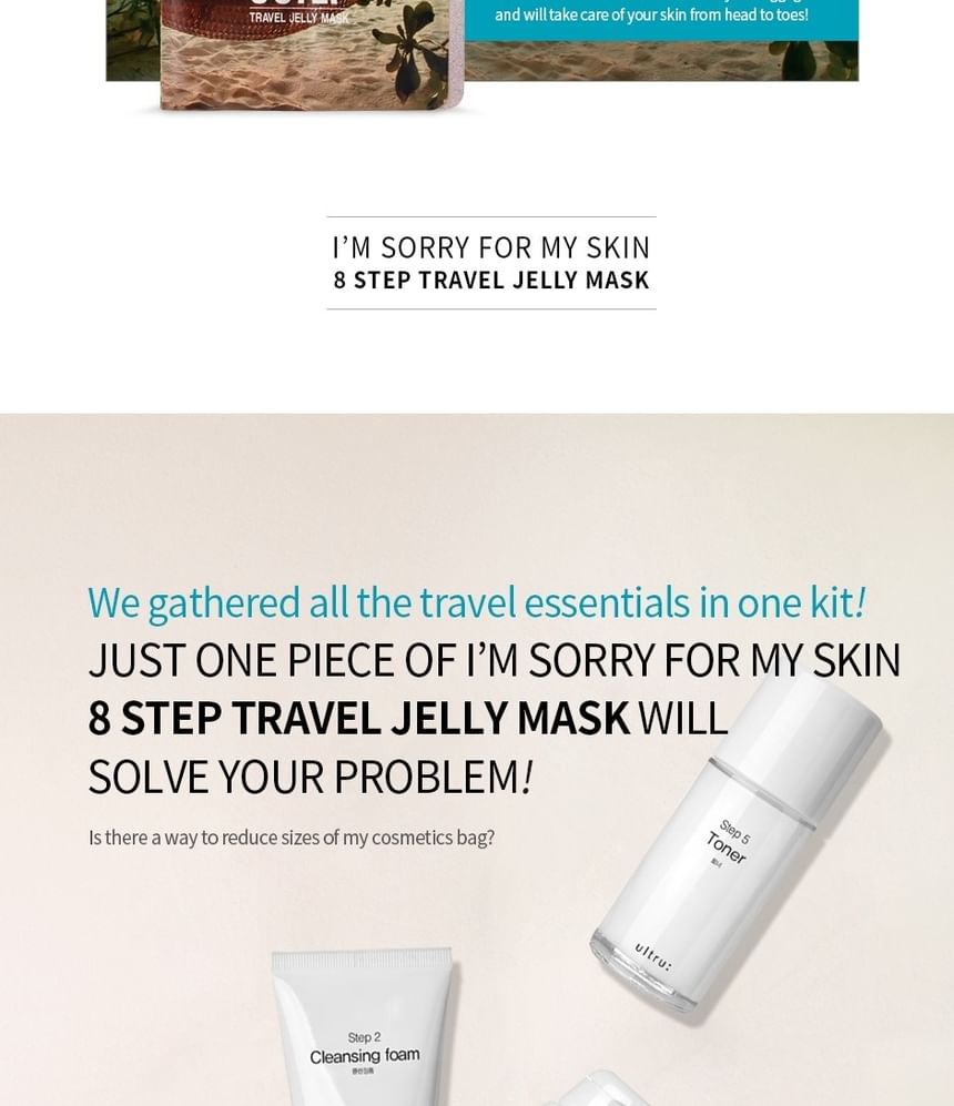 I’m SORRY For MY SKIN - 8 Step Travel Jelly Mask, 1 pc, 130 g, 8809511983022