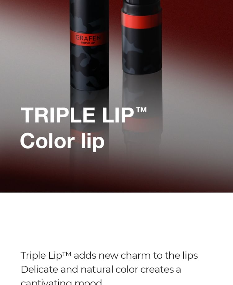 GRAFEN - Triple Lip Color Lip, 4.3g, 23 g, 8809642610248