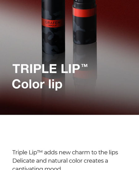 GRAFEN - Triple Lip Color Lip, 4.3g, 23 g, 8809642610248