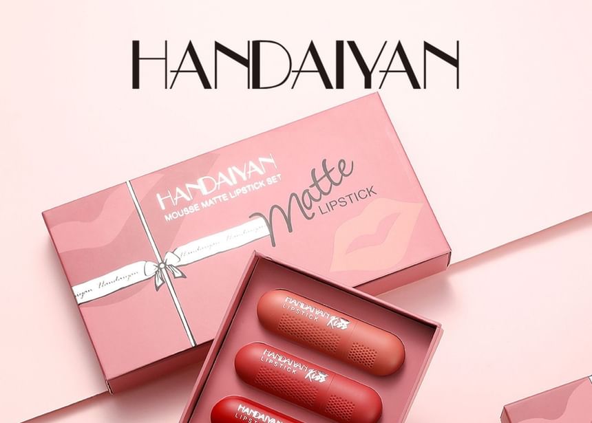 HANDAIYAN - Mousse Matte Lipstick 6 Colors Set, Set (3g x 6), 178 g, 6971690681135