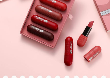 HANDAIYAN - Mousse Matte Lipstick 6 Colors Set, Set (3g x 6), 178 g, 6971690681135