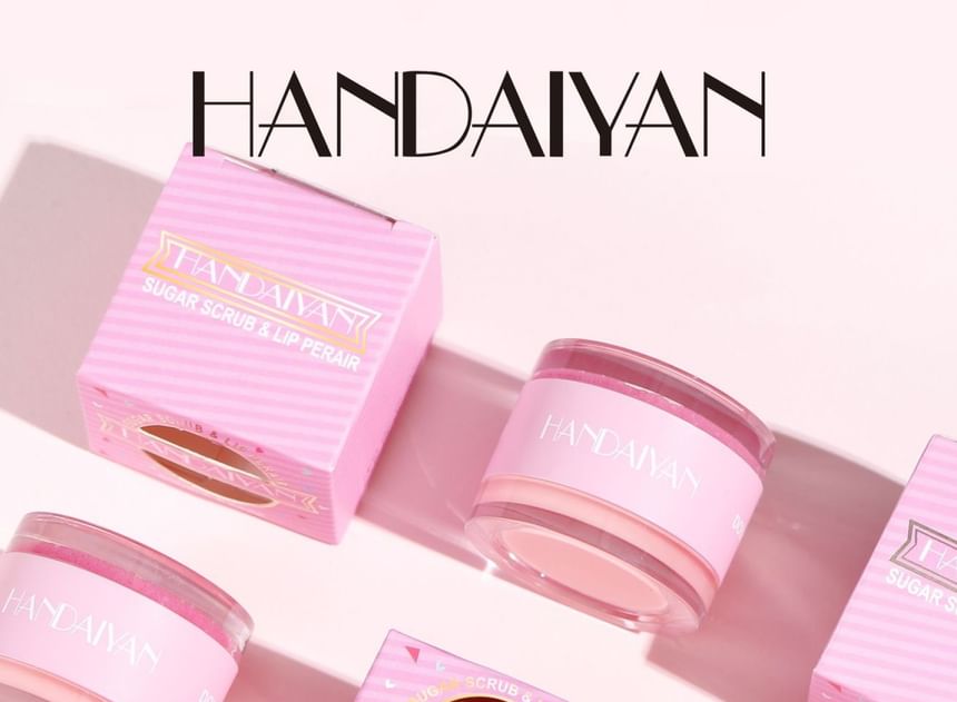 HANDAIYAN - 2 In 1 Sugar Scrub & Lip Repair Mask, Set: Scrub*4g & Lip Mask*6g, 41 g, 6971690681371