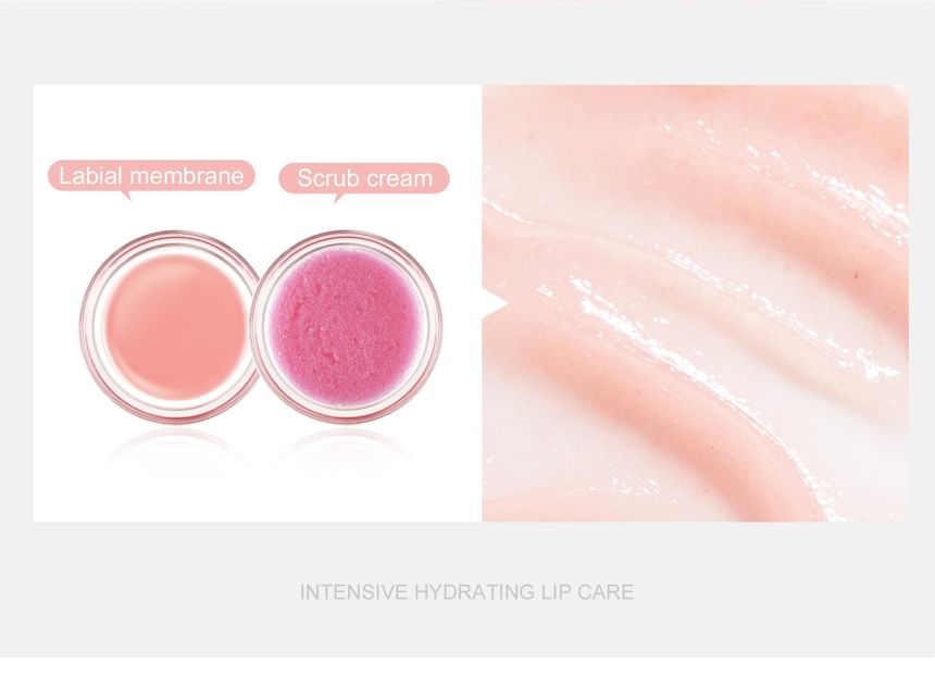 HANDAIYAN - 2 In 1 Sugar Scrub & Lip Repair Mask, Set: Scrub*4g & Lip Mask*6g, 41 g, 6971690681371