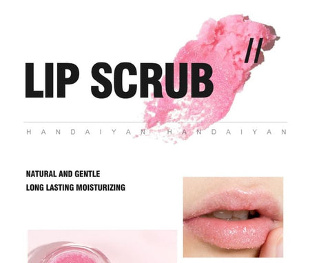 HANDAIYAN - 2 In 1 Sugar Scrub & Lip Repair Mask, Set: Scrub*4g & Lip Mask*6g, 41 g, 6971690681371